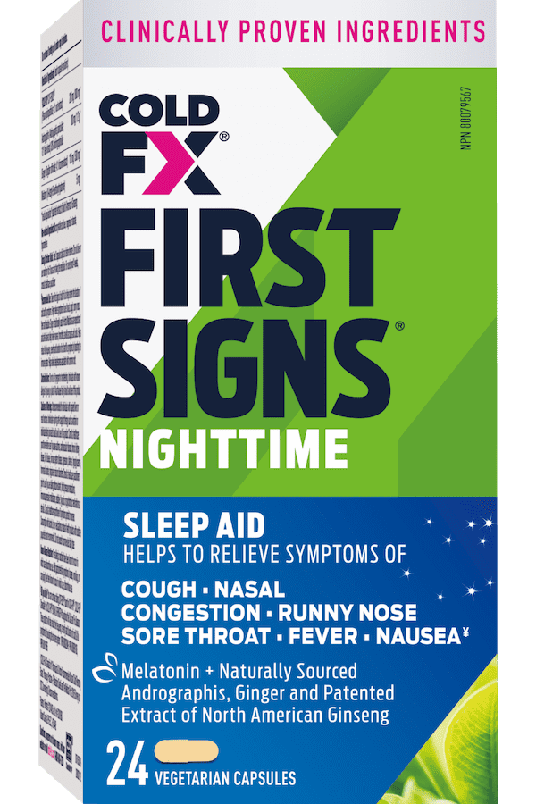 Cold-FX First Signs Nighttime, 24 vegetarian capsules