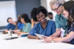 nursing students smiling