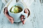 warm cup of lemon and herb tea
