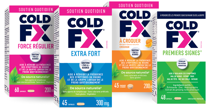 COLD-FX product boxes